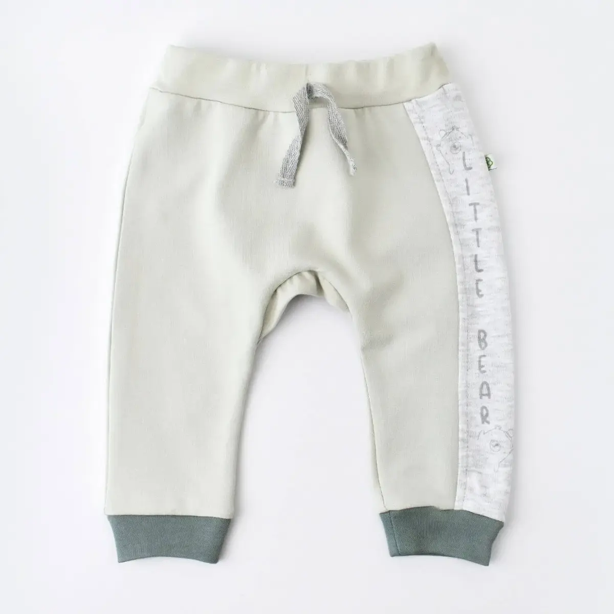 Bibaby Organik Pantolon Patiksiz Hug Me Bear Yeşil