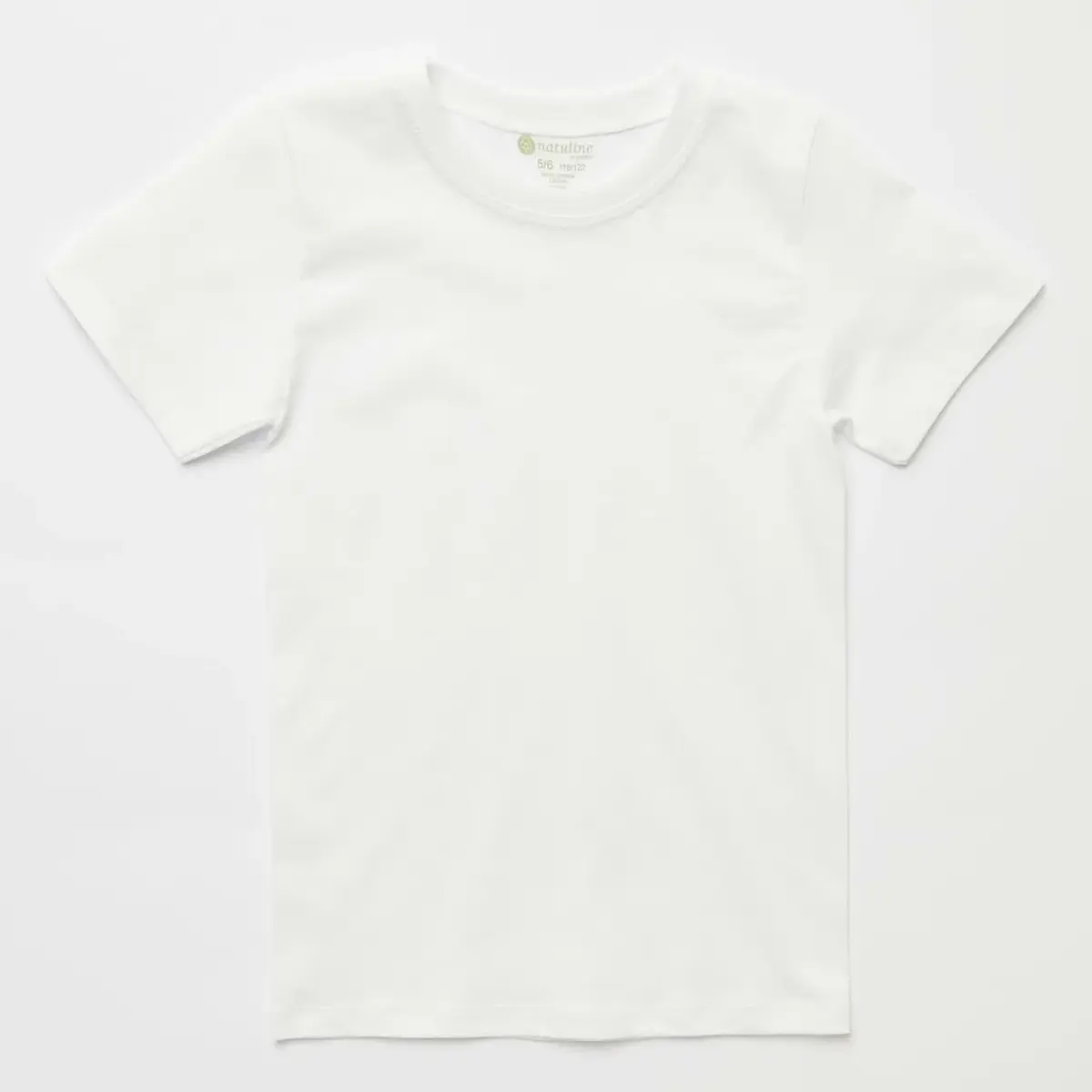 Natuline Organik T-Shirt Penye 2li Beyaz