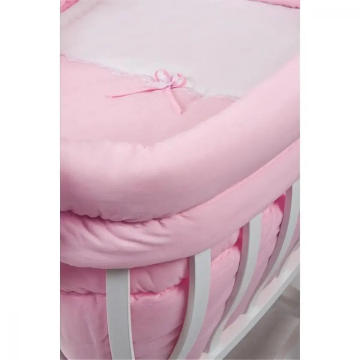 Tahterevalli Culle Sepet Beşik Beyaz - Pembe