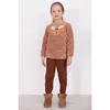 Arnetta Anne - Kız Pijama Takımı Sütlü Kahve