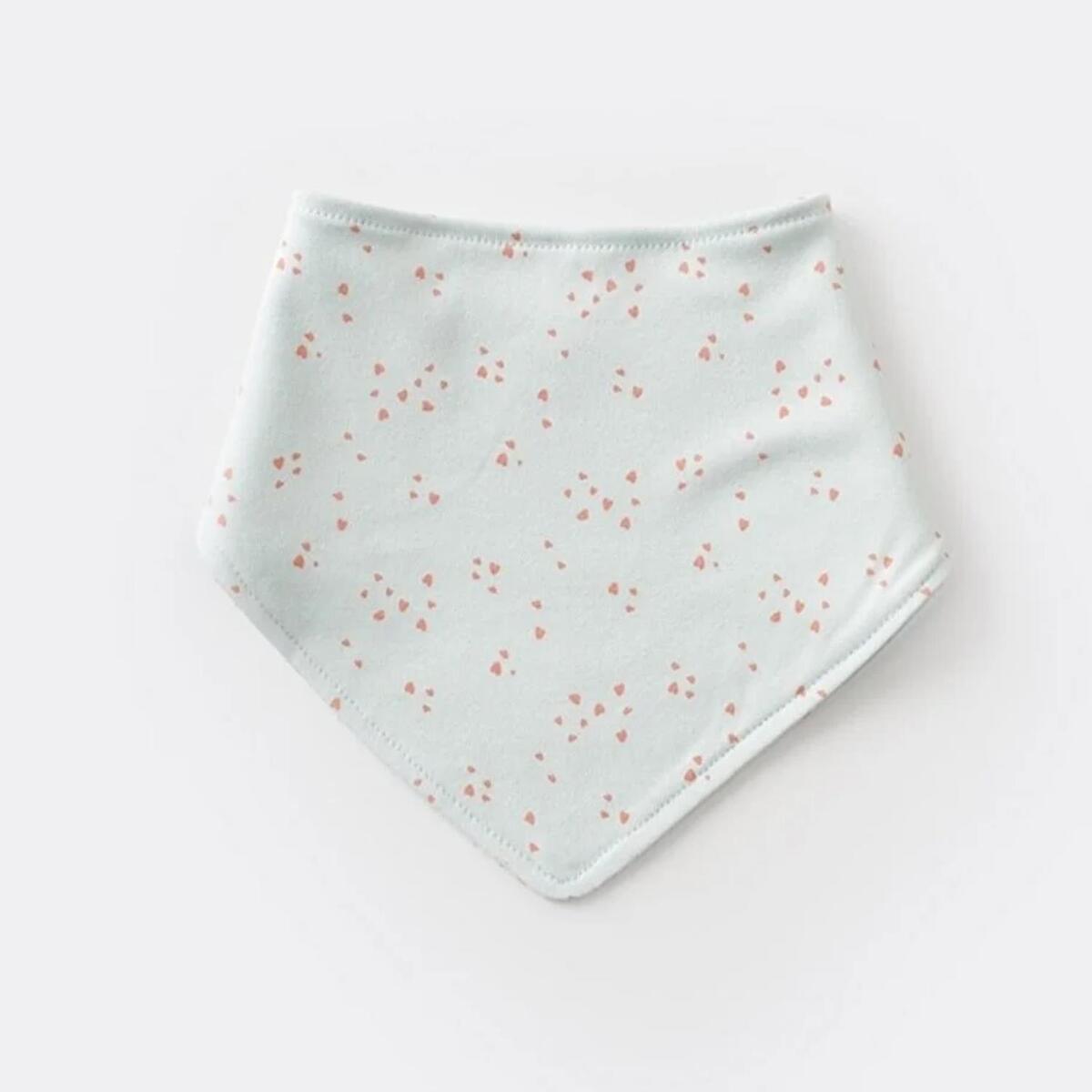 Bibaby Organik Fular Önlük 2li Pretty Ears Bunny Mint - Ekru