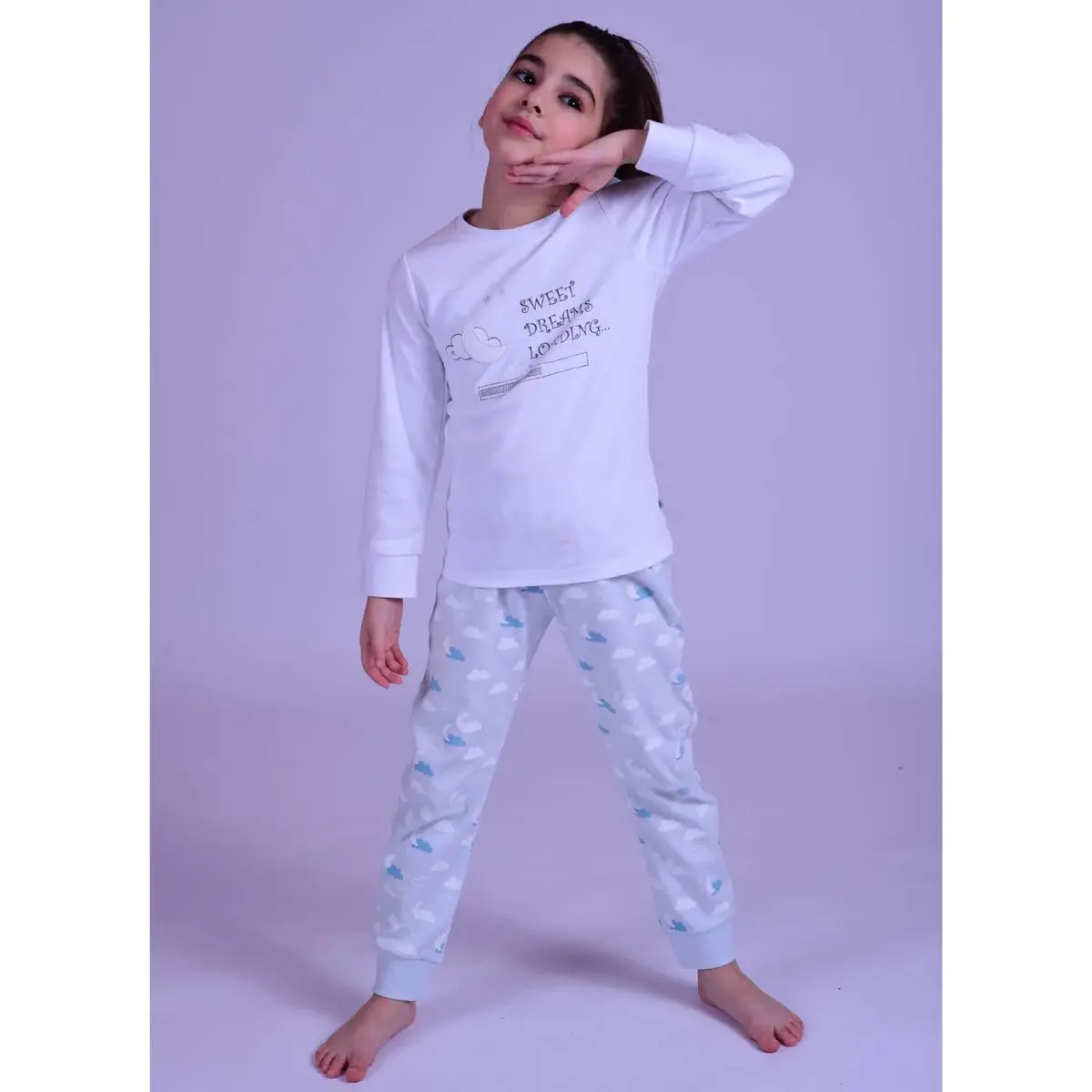 Bibaby Organik Pijama Takımı Cloud Dreams Mint