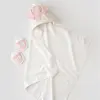 Bibaby Bornoz Takımı Princess Elephant Ekru - Pembe