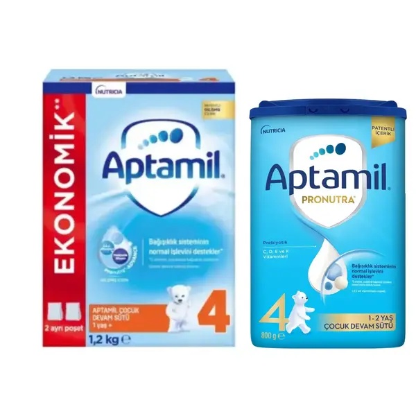 Aptamil 4 Devam Sütü 1200 Gr + 800 gr 