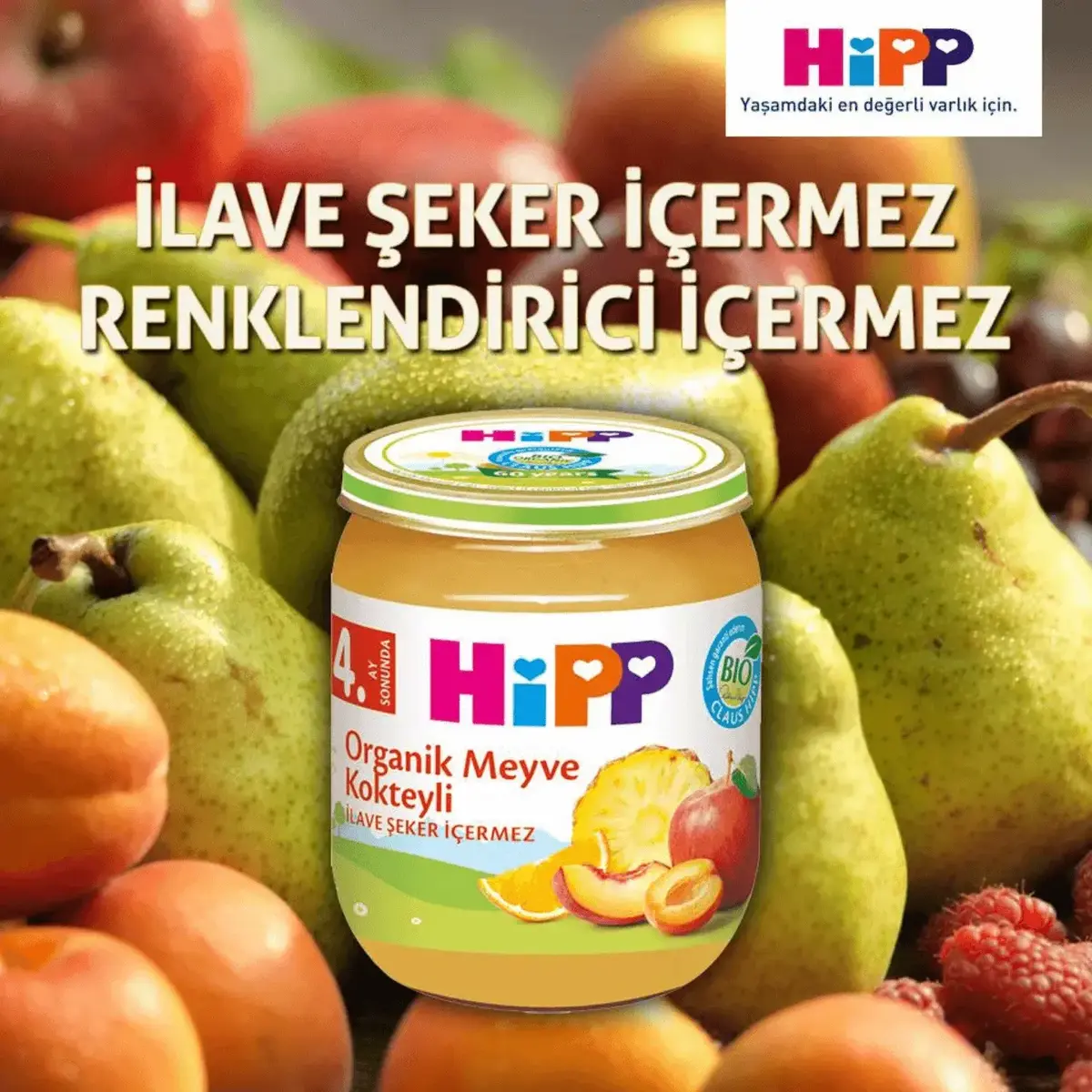 Hipp Organik Elma Püresi 125 gr x3