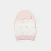 Bibaby Organik Şapka 2li The Flowers Ekru - Pembe