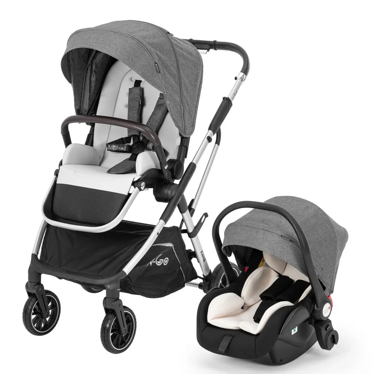 Kanz N-Go Travel Sistem Bebek Arabası Gri Kanz N-Go Travel Sistem Bebek Arabası Gri