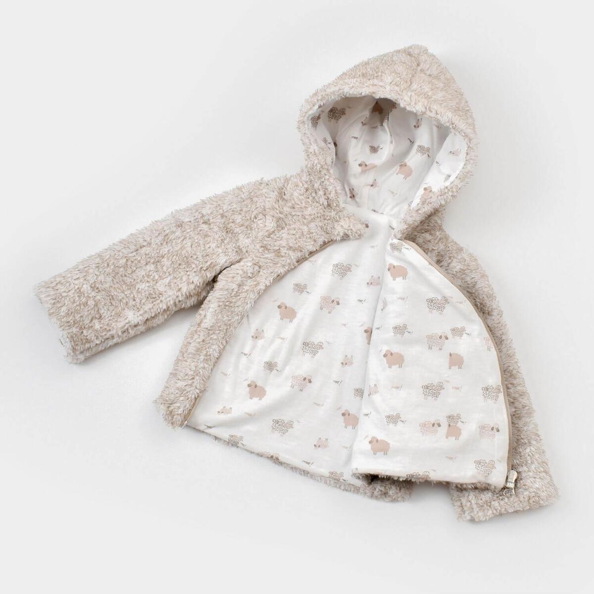 Bibaby Organik Hırka Curly Sheep Bej