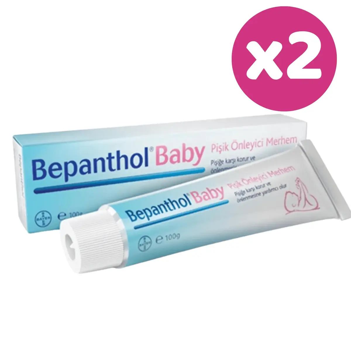 Bepanthol Baby Pişik Önlemeye Yardımcı Merhem 100 gr x 2 Adet