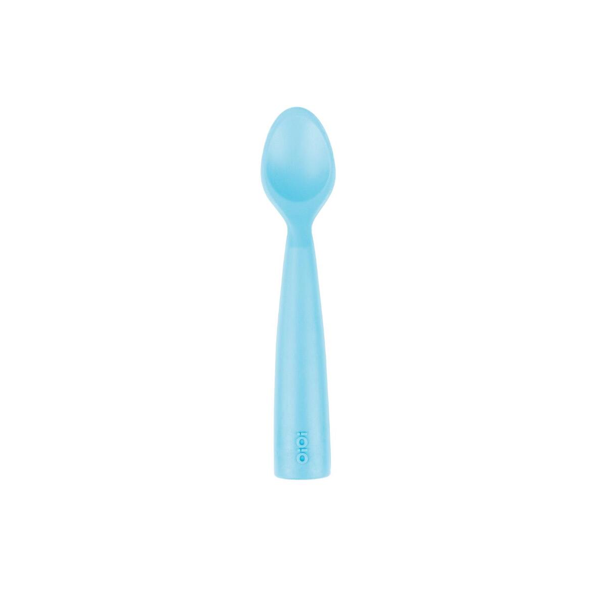 OiOi Nam Nam Silikon Mama Kaşığı 6+ Ay Mineral Blue