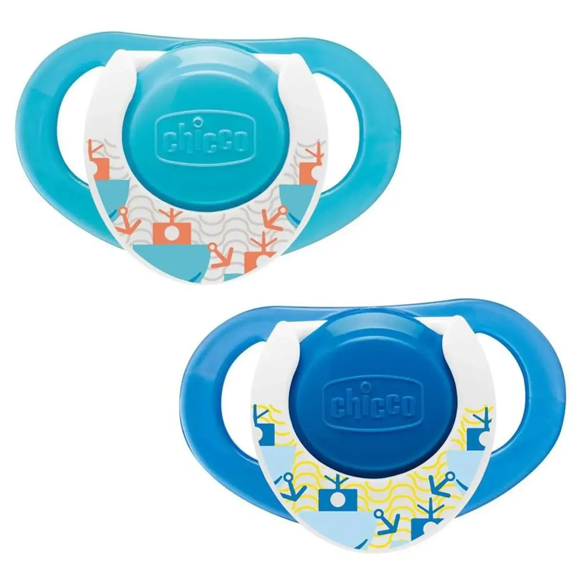 Chicco Physio Compact Kauçuk Emzik 2li 12+ Ay Erkek