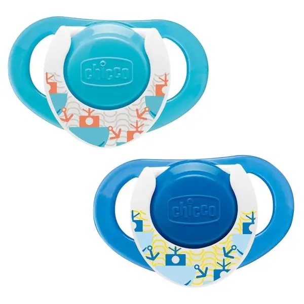 Chicco Physio Compact Kauçuk Emzik 2li 12+ Ay Erkek
