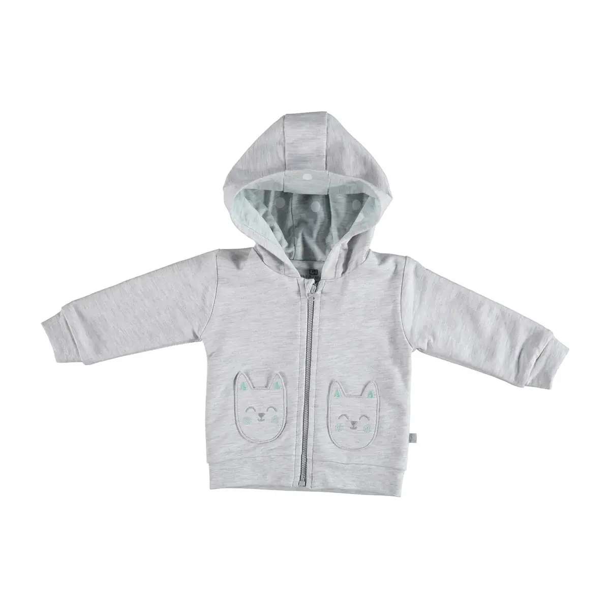 Bibaby Hırka Cats Girl Nil Melanj