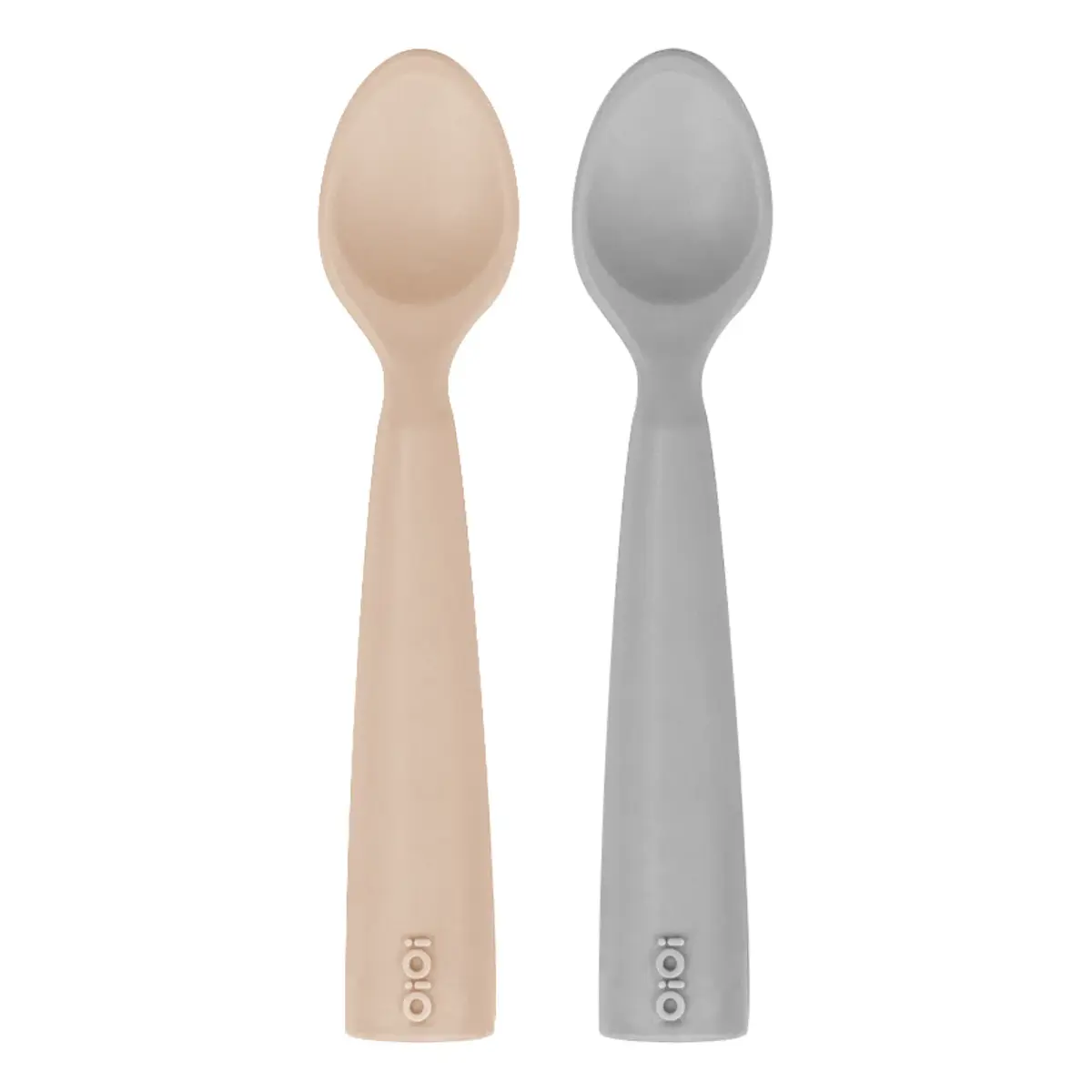 OiOi Nam Nam Kaşık 2li 6+ Ay Bubble Beige - Powder Grey