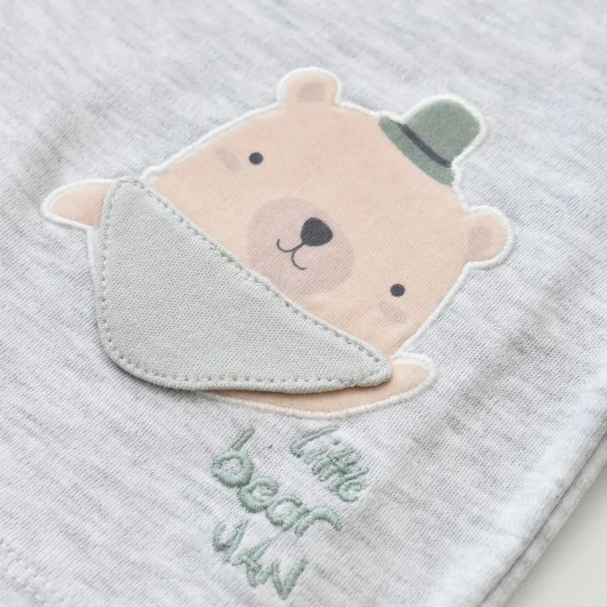 Bibaby Organik Hastane Çıkışı 5li Hug Me Bear Kar Melanj