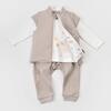 Bibaby Organik 3lü Takım Curly Sheep Bej