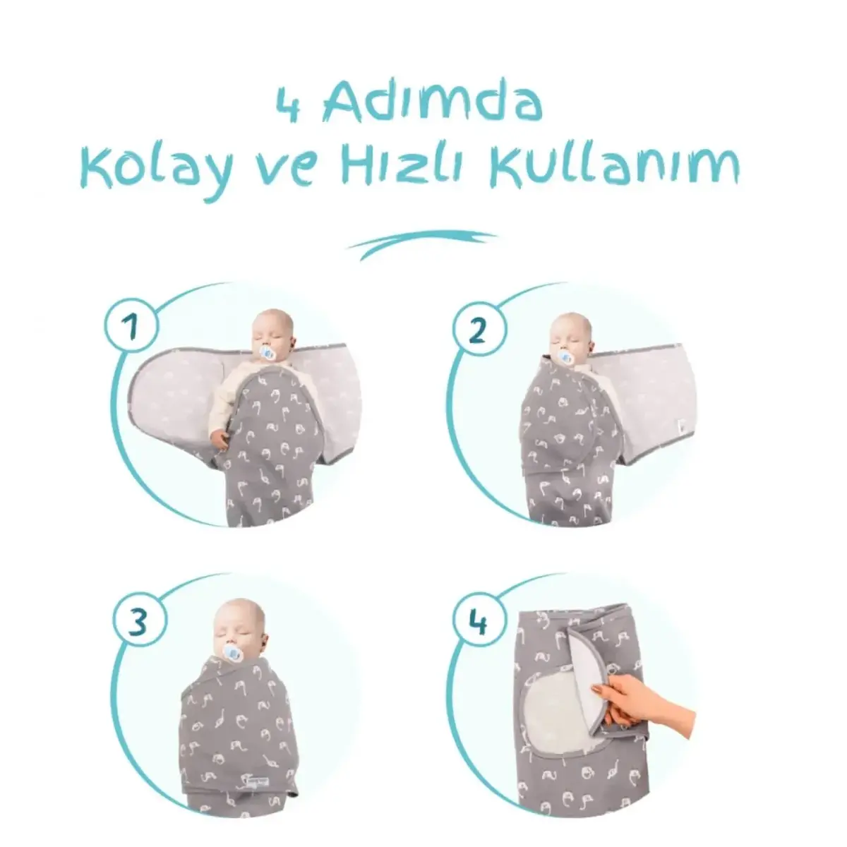 Sevi Bebe İnterlok Kundak Mavi Çiçek