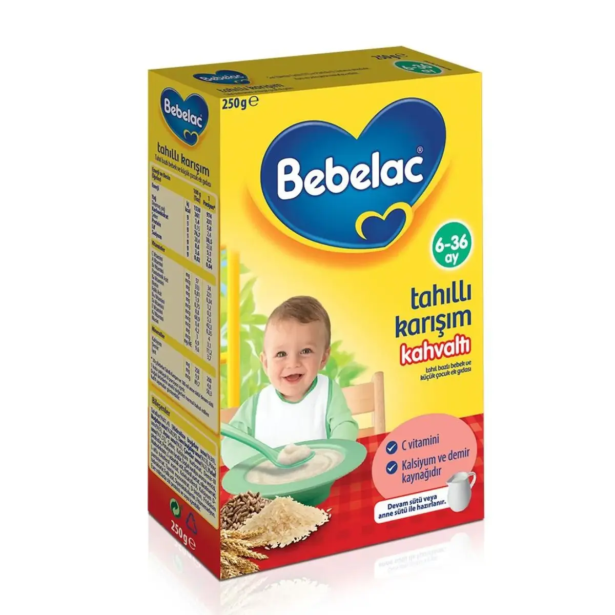 Bebelac Sütlü Tahıl Karışımı 250 gr