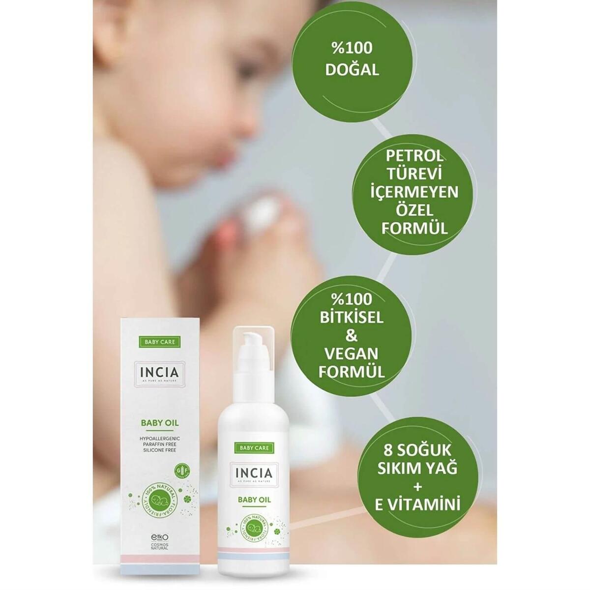 Incia Doğal Bebek Yağı 110 ml