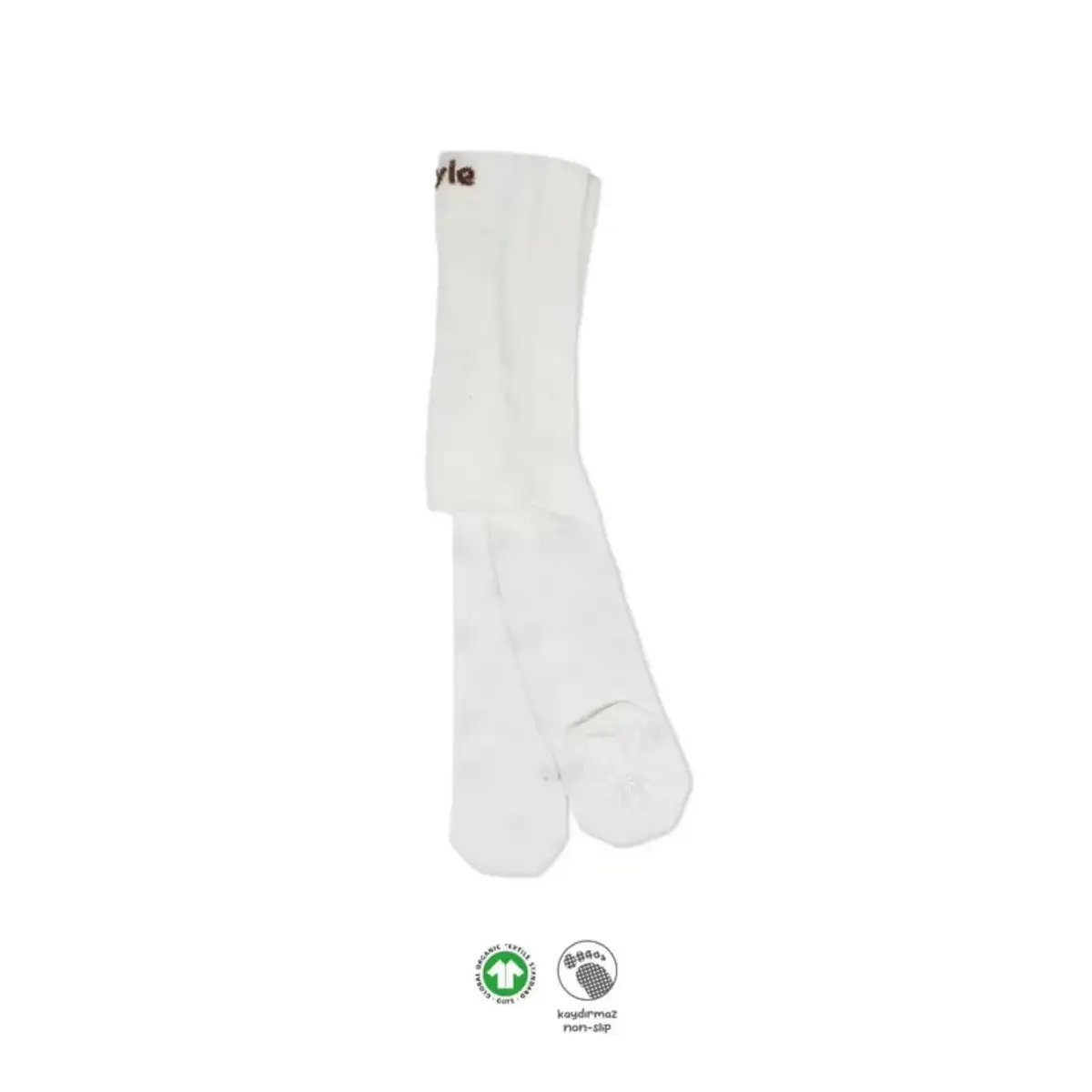 Bistyle Çorap Külotlu Kaymaz Penye Basic Ekru