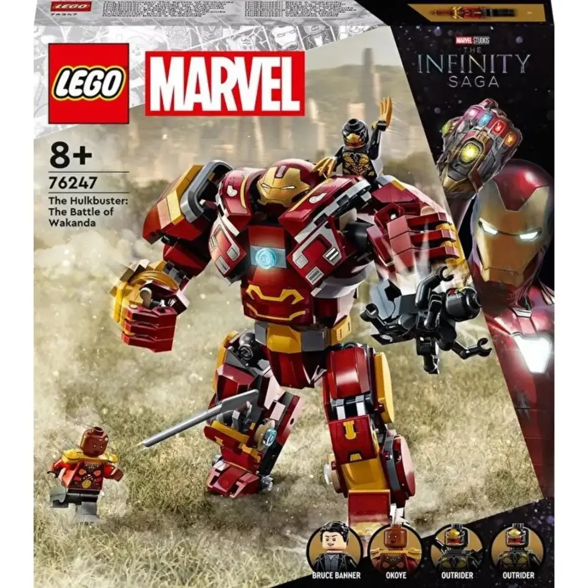 LEGO Marvel Hulkbuster: Wakanda Savaşı Oyuncak Yapım Seti 76247