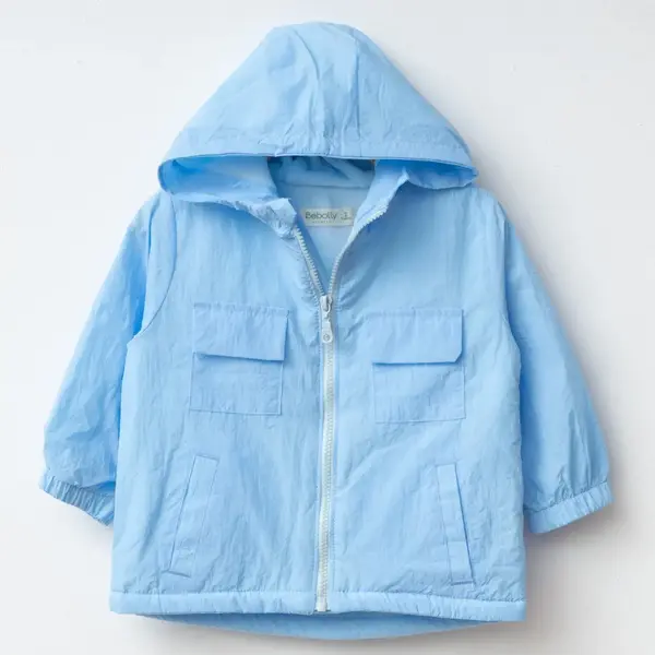 Bebolly Yağmurluk Kapaklı Cep Mavi