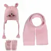 Kitti Atkı Bere Eldiven Takım Gül Pembe