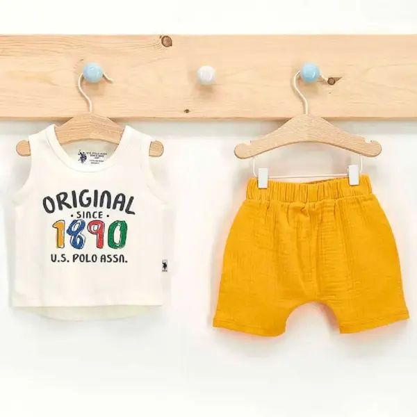 U.S. Polo 2li Takım Atlet Hardal