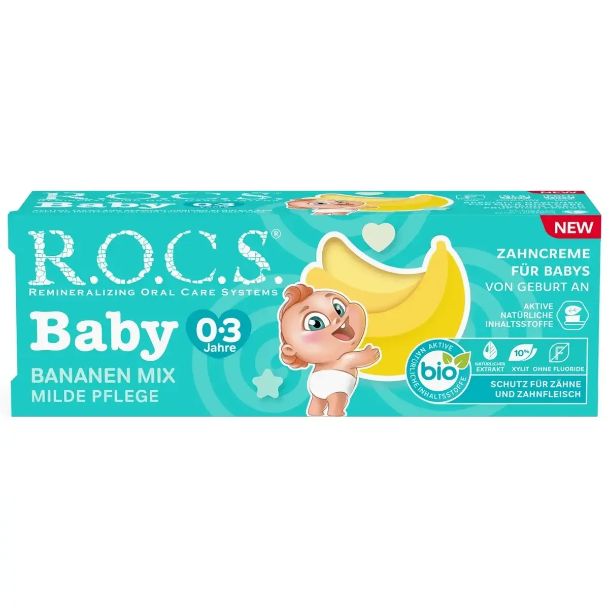 Rocs Baby Diş Macunu Muz Püresi 0-3 Yaş