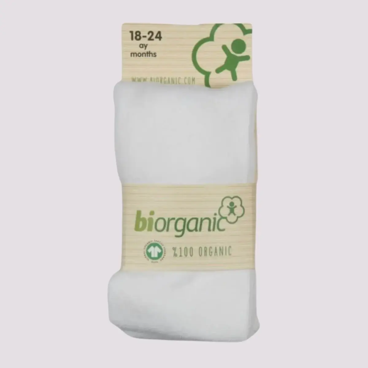 Bibaby Organik Çorap Külotlu Basic Beyaz Bibaby Organik Çorap Külotlu Basic Beyaz