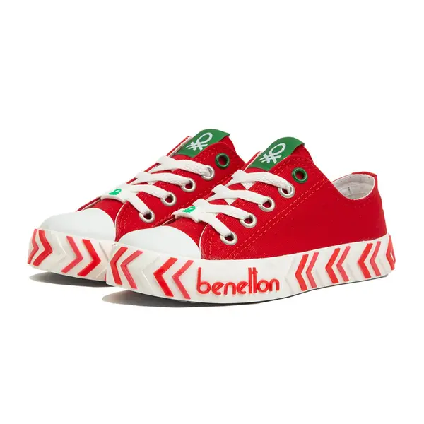 Benetton Ayakkabı Spor Filet Kırmızı