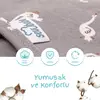 Sevi Bebe İnterlok Kundak Mavi Çiçek