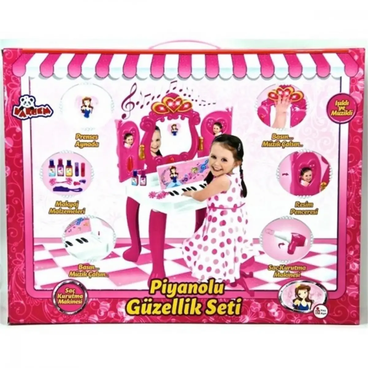 Vardem Piyanolu Güzellik Masası Seti
