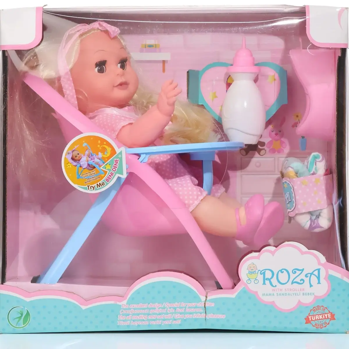 Roza Altını Islatan Bebek Mama Seti