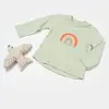 Bibaby Sweat Biorganik Tiny Birds Ekru Yeşil
