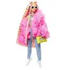 Barbie Extra Pembe Ceketli Bebek