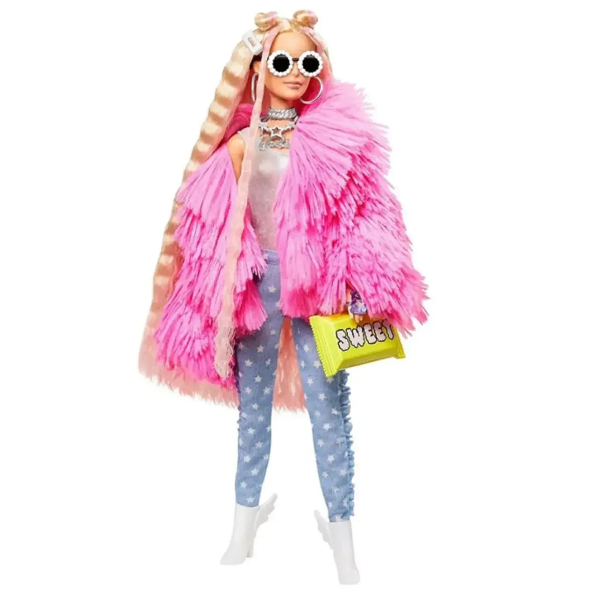 Barbie Extra Pembe Ceketli Bebek