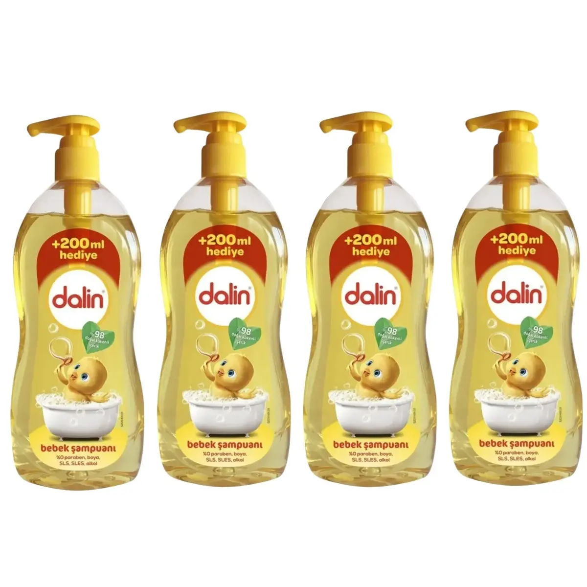 Dalin Klasik Bebek Şampuanı 700+200 ml X 4 Adet