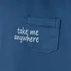 Winimo T-Shirt Take Me Baskılı İndigo