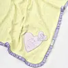 Bibaby Organik Battaniye Love You Baby Yellow Lavander