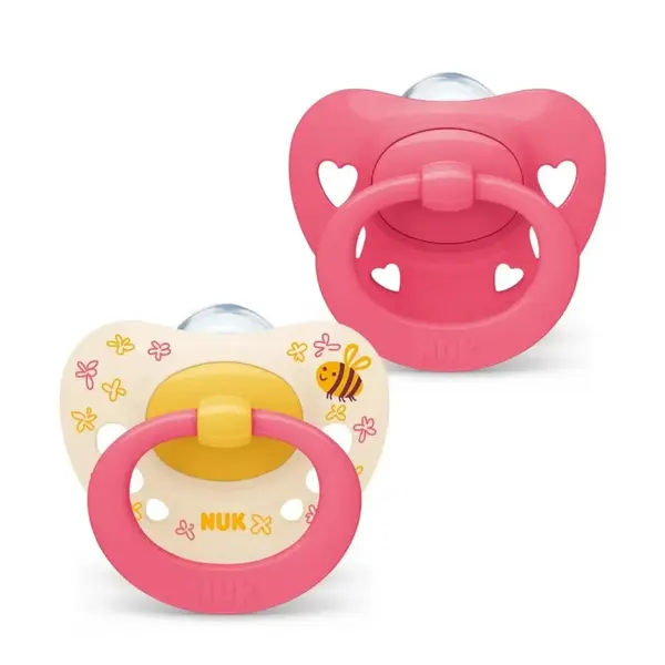 Nuk Signature Silikon Emzik 2li 18-36 Ay Kız