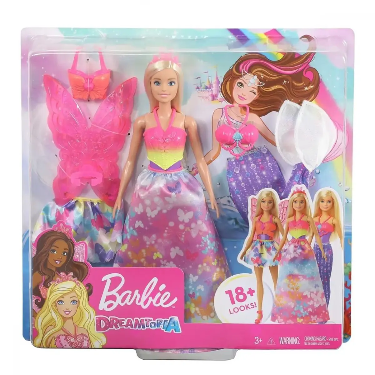 Barbie Dreamtopia Dönüşen Prenses Bebek Oyun Seti
