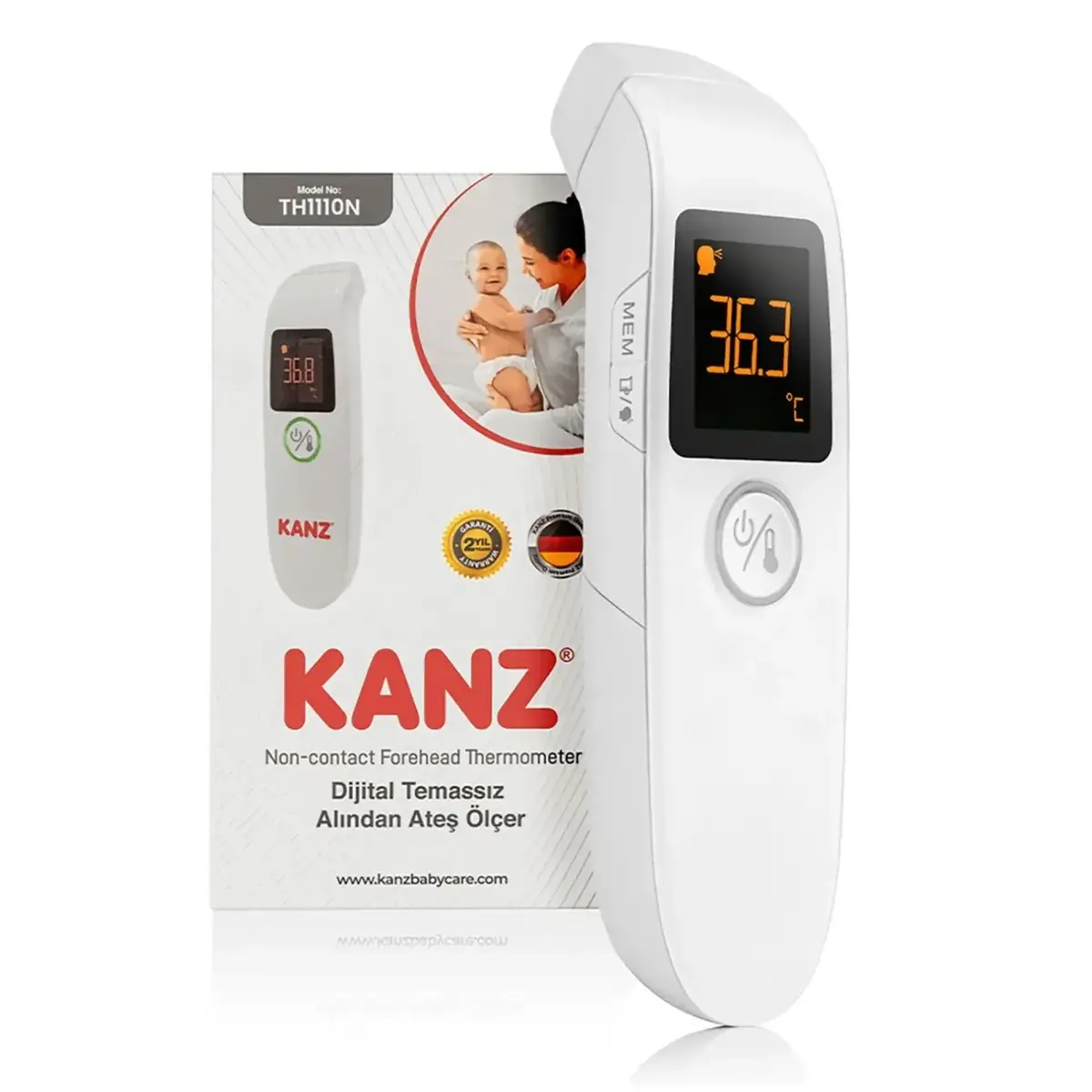 Kanz Dijital Temassız Alından Ateş Ölçer