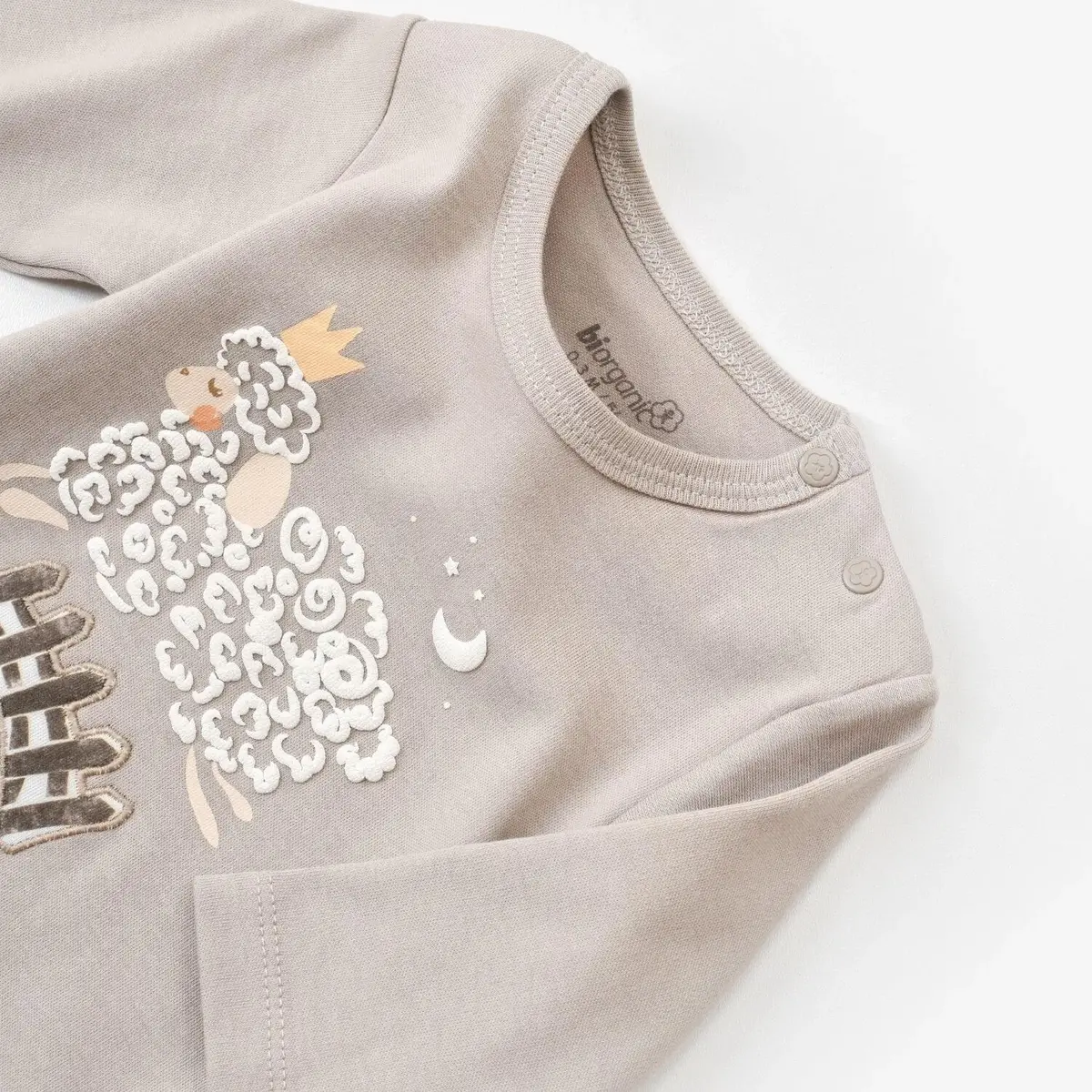 Bibaby Organik Body Curly Sheep Bej