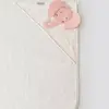 Bibaby Havlu Princess Elephant Ekru - Pembe