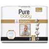 Pure Baby Pamuk Bebek Bezi 3 Beden Midi 28li Jumbo Paket