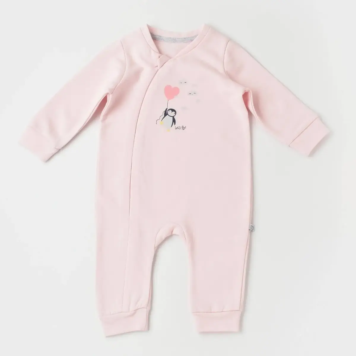 Bibaby Tulum Fermuarlı Lets Fly Clouds Pembe