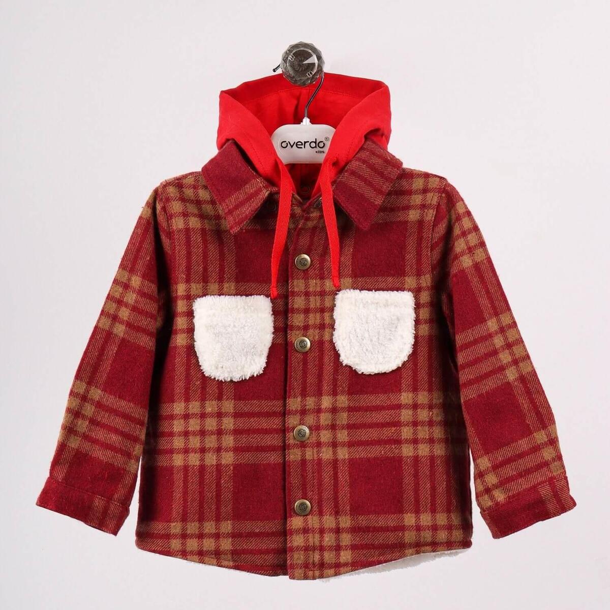 Overdo Gömlek Oduncu Welsoflu Bordo