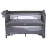 Kraft Calipso Bedside Anne Yanı Oyun Parkı 70x120 cm Dark Grey