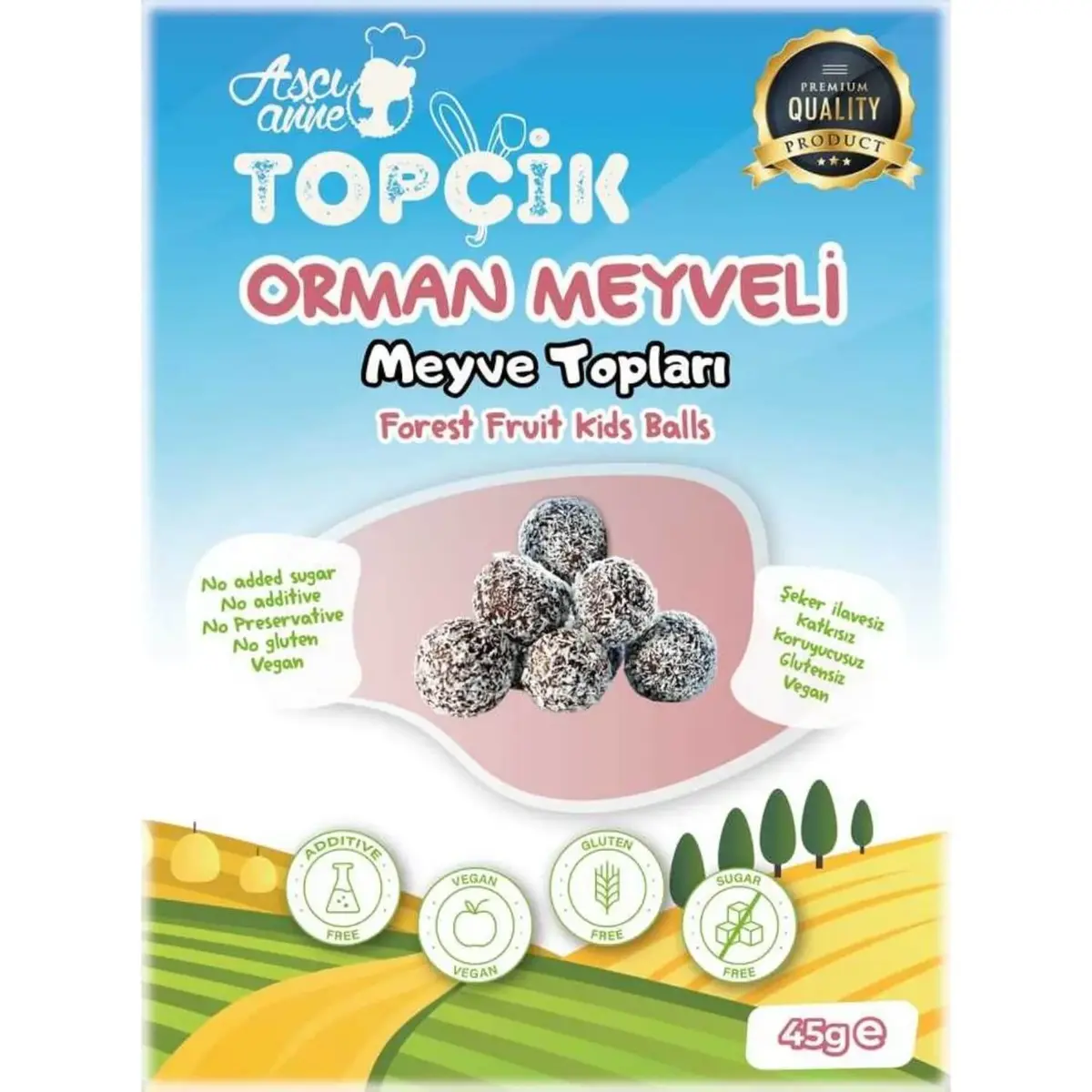 Aşçı Anne Topçik Orman Meyveli 45 gr